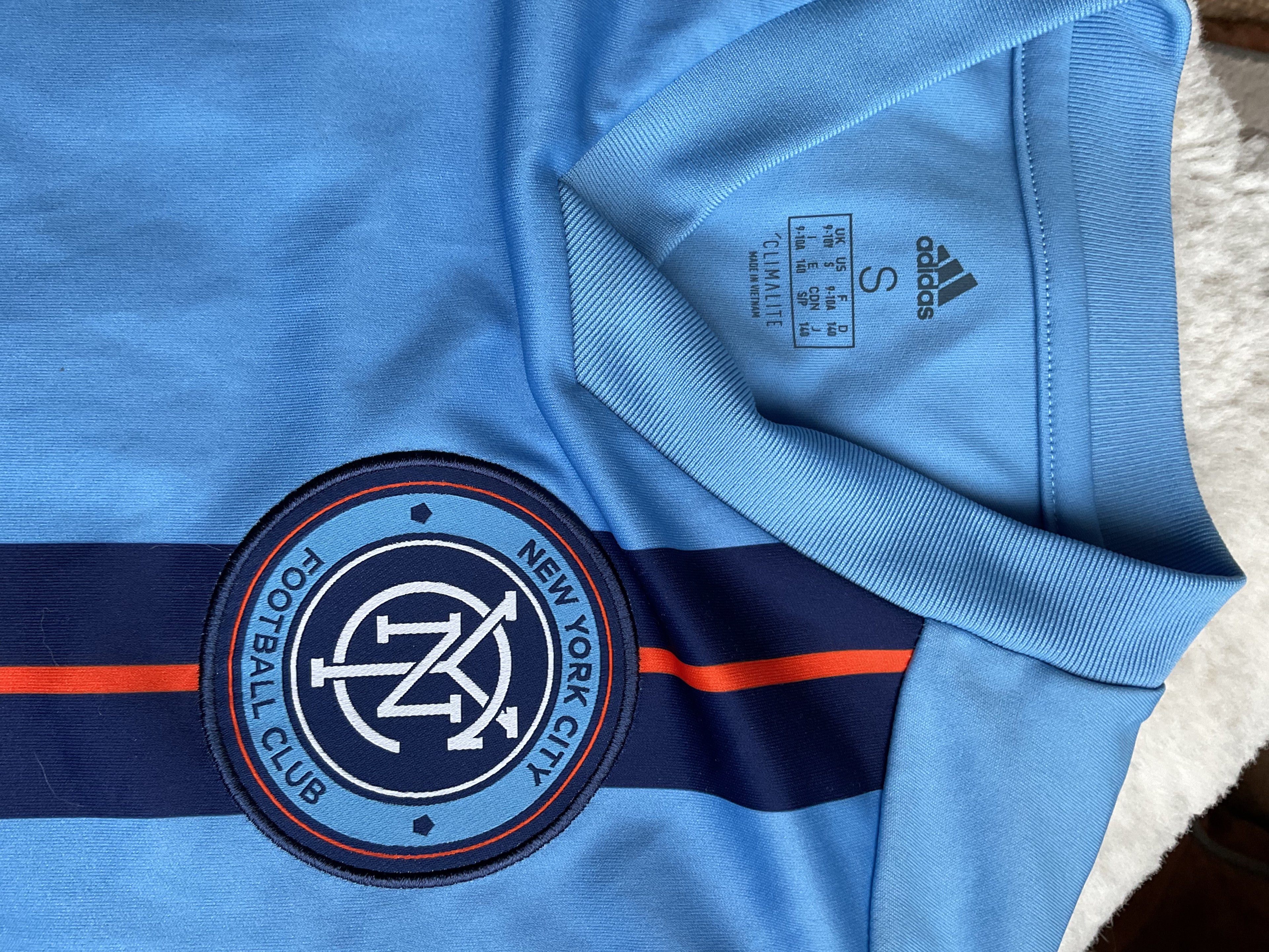 New York City 2019 Home Shirt. Size Kids Age 9-10 Years.