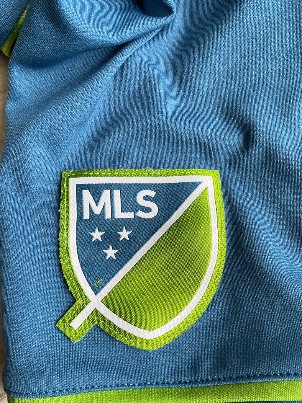 Seattle Sounders 2016 Home Shirt. Size Kids Age 13/14 Years